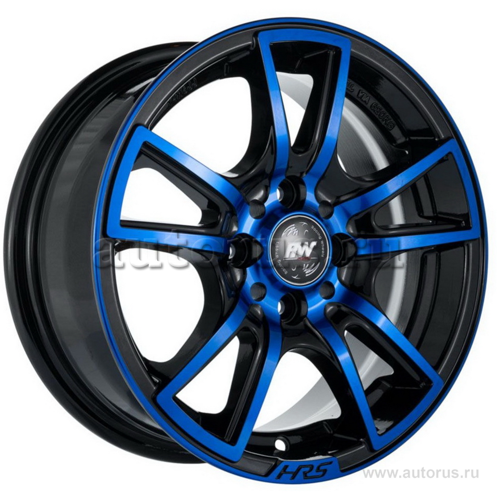 Диск литой R14 6J 4x108/67.1 ET38 RACING WHEELS Classic H-411 BK-OBL F/P 86000797006